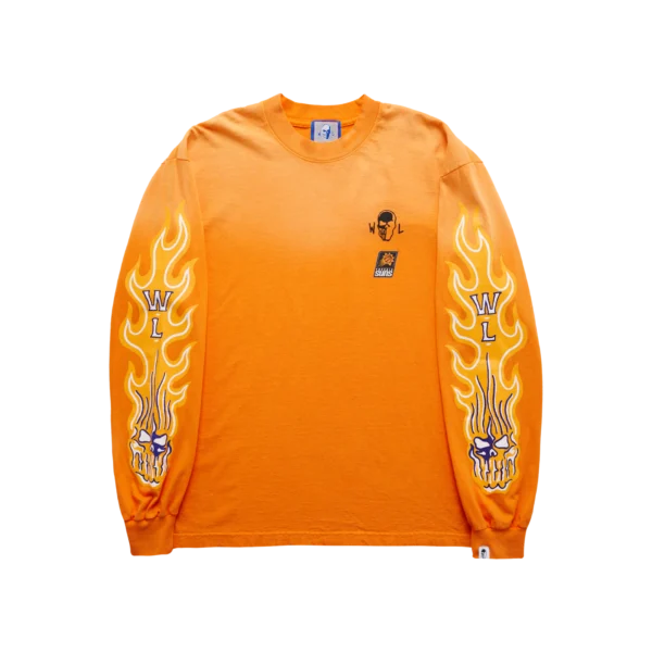 WARREN LOTAS SUNS FLAMING SKULL LONG SLEEVE