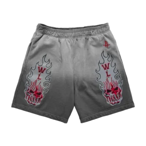 WARREN LOTAS ROCKETS FLAMING SKULL SHORTS